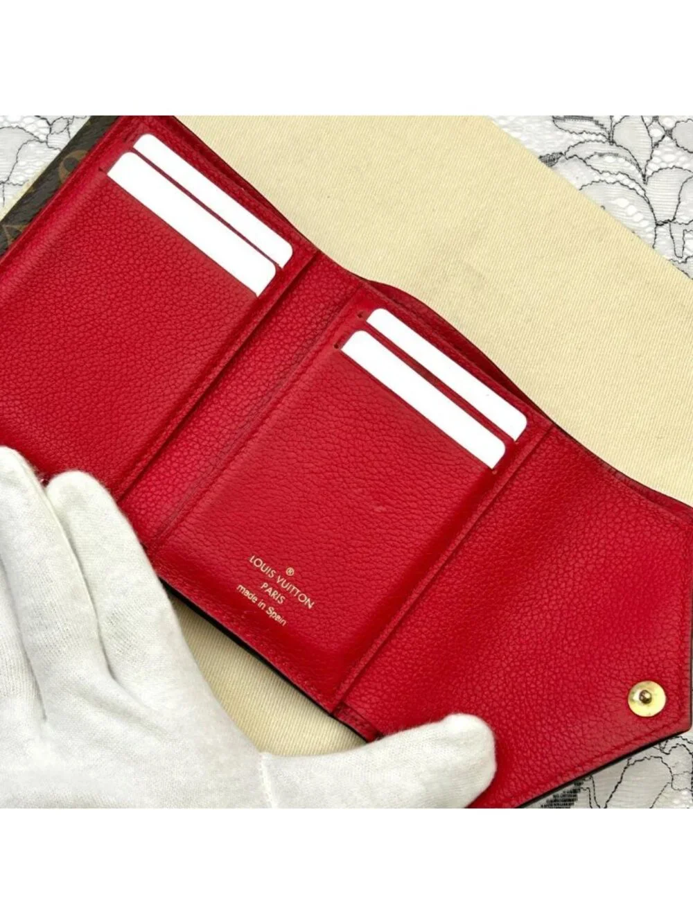 Louis Vuitton Portefeuille Double Compact Folded Wallet